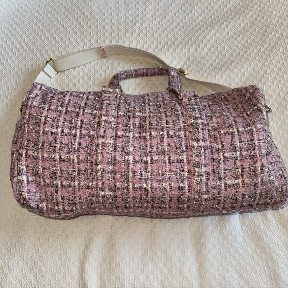 Stoney Clover Lane Duffle Bag in Party Pink Tweed